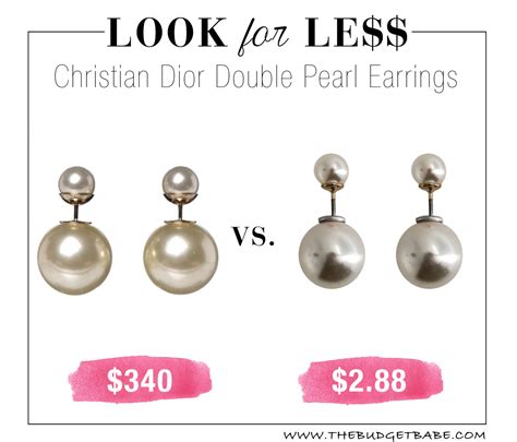 dior dupe earrings|dior earrings double pearl.